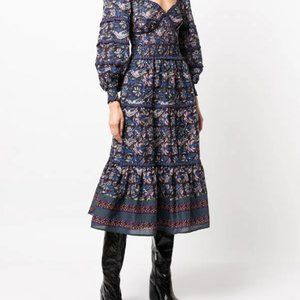 Sea New York Noah Print Midi Dress (NWT)